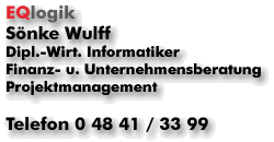 Snke Wulff - EQlogik - Finanz- u. Unternehmensberatung